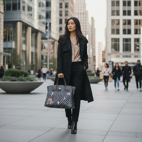 Louis Vuitton Catogram Steamer Bag Cabas XXL cat tote Grace Coddington Monogram - Picture 2 of 16